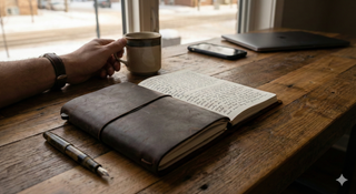 The Lost Art of Analog: Why Every Man Needs a Leather Journal in the AI Era