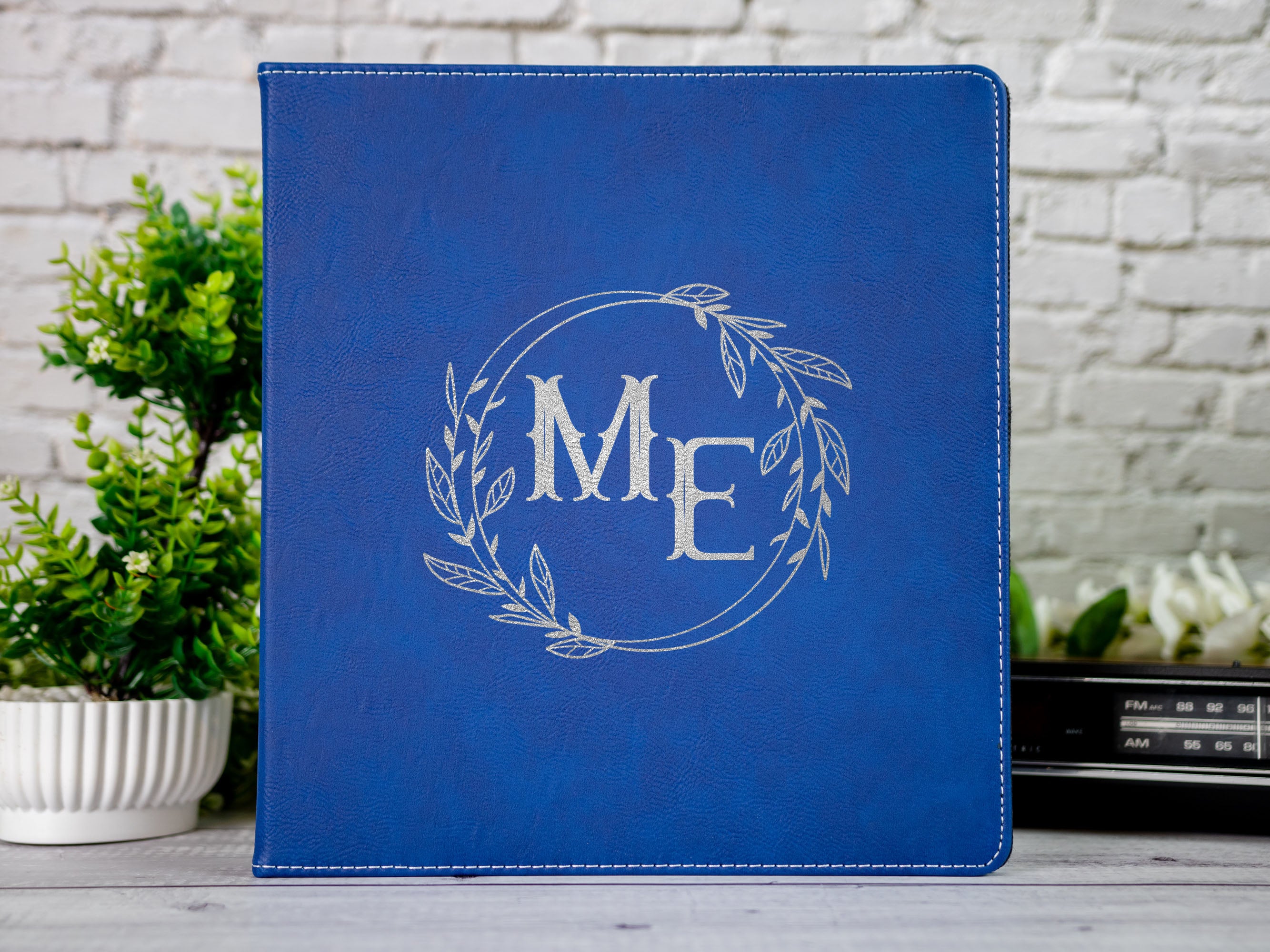 Personalized Leather 3 Ring Binder - The Langley - Holtz Co Personalized Leather 3 Ring Binder - The Langley - Holtz Co