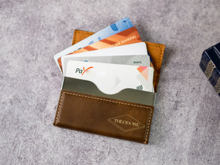 Personalized Laser Engraved Leather Business Card Holder
