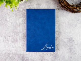 Personalized Leather Engraved A5 Leather Notebook, Diary & Travel Journal