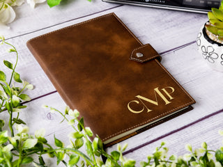 Personalized Engraved A5 Refillable Leather Journal With Clasp & Gift Message