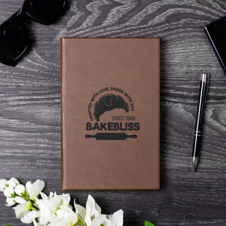 Custom Engraved A5 Unlined Leather Artist Sketchbook Journal