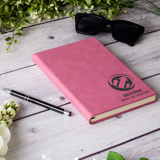 Personalized Leather Engraved A5 Leather Notebook, Diary & Travel Journal