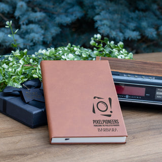 Personalized Leather Engraved A5 Leather Notebook, Diary & Travel Journal