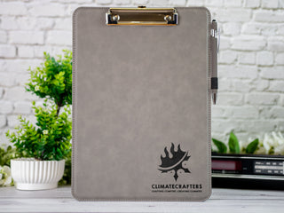 Personalized Laser Engraved Letter Size Leather Clipboard