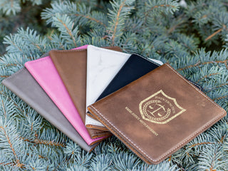 Personalized Laser Engraved Leather Passport Holder