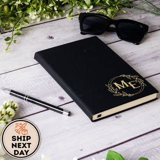 Personalized Leather Engraved A5 Leather Notebook, Diary & Travel Journal